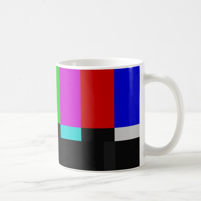 TV bars color test Coffee Mug (Right)