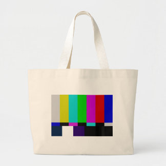 TV bars color test Large Tote Bag