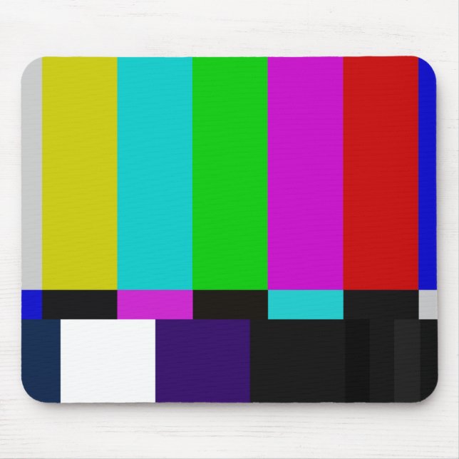TV bars color test Mouse Pad (Front)