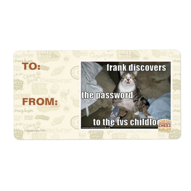 TV Childlock Label (Front)