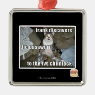 TV Childlock Metal Ornament