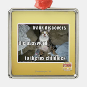 TV Childlock Metal Ornament