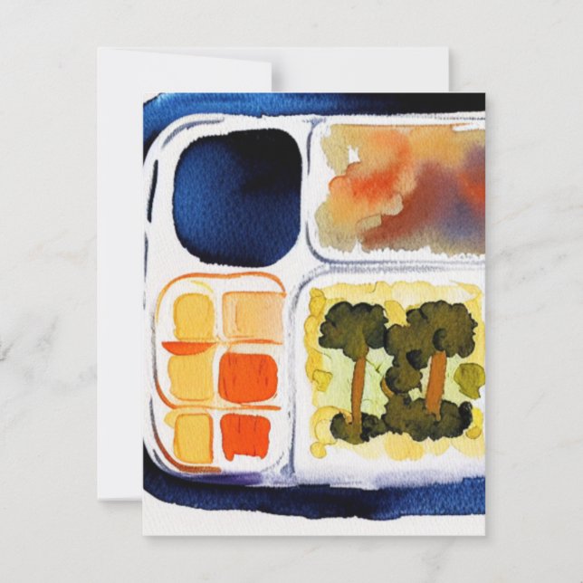 TV Dinner Note Card (Front)