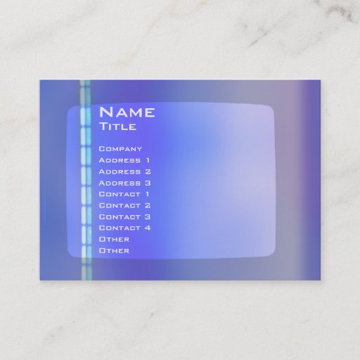 Customizable TV DNA - Chubby Business Card Template