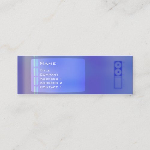 TV DNA - Skinny Business Card Template
