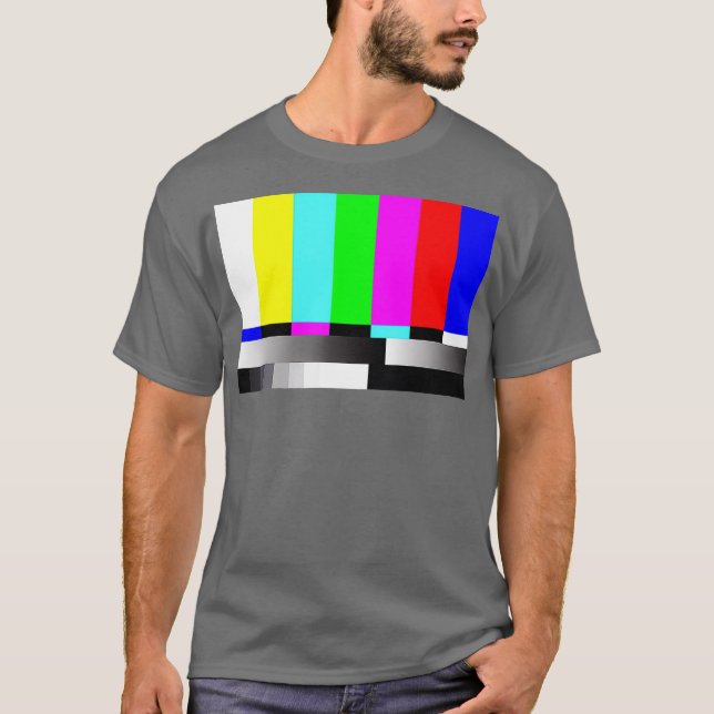 TV Error Bars Test Pattern T-Shirt (Front)