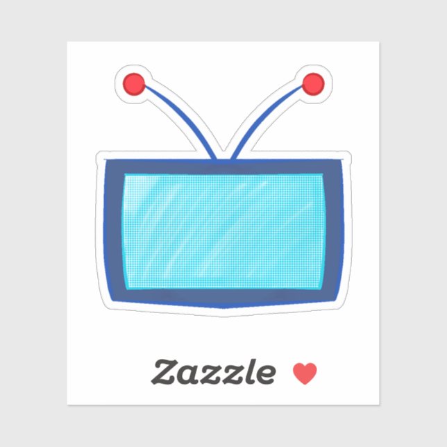 TV Head Man Sticker (Sheet)