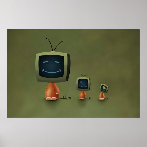 TV Heads Poster