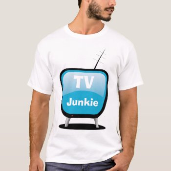 Tv Junkie - Cartoon Style Tv T-shirt by J32Teez at Zazzle