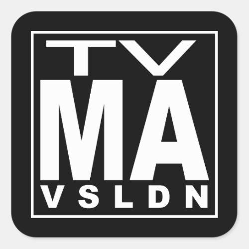 TV MA Rating Square Sticker