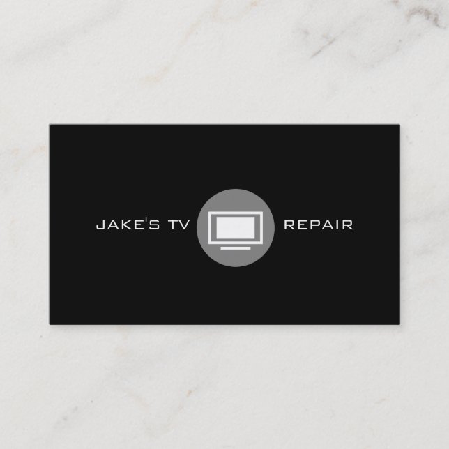 TV, Monitor Repair Business Card (Front)