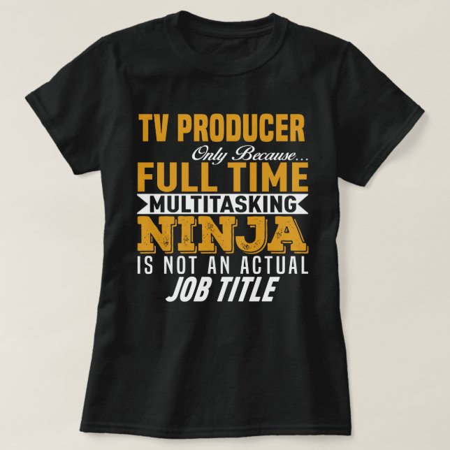 TV Producer T-Shirt (Design Front)