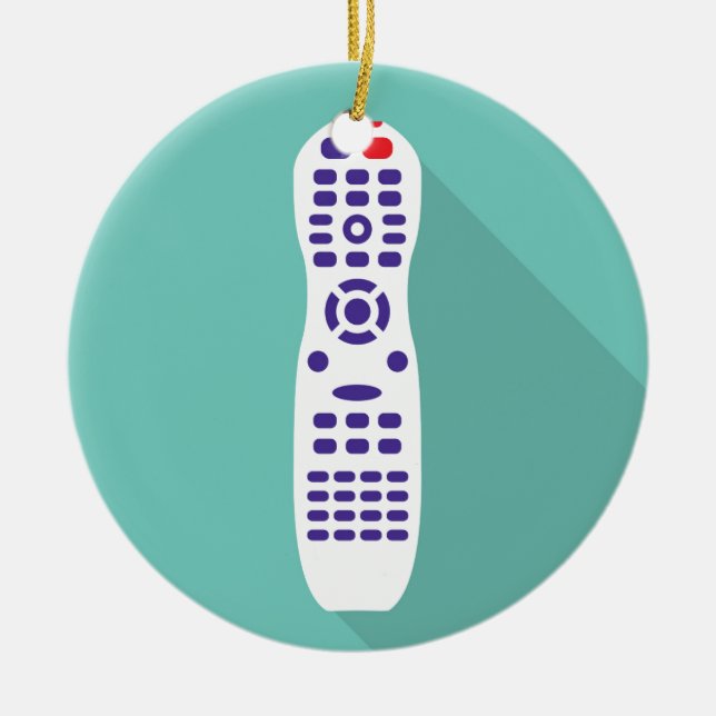 TV remote Ceramic Ornament (Front)