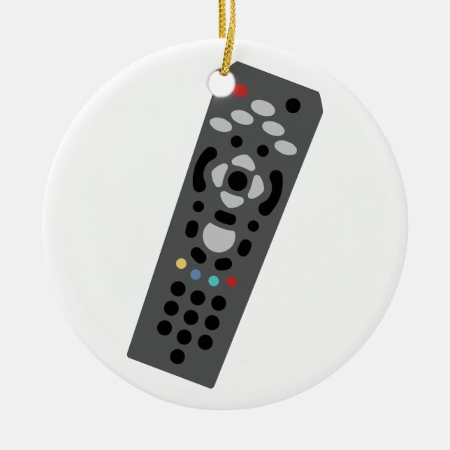 TV Remote Ceramic Ornament (Front)