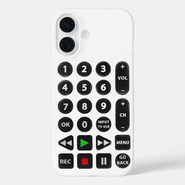 TV Remote Control Case-Mate iPhone Case (Back)