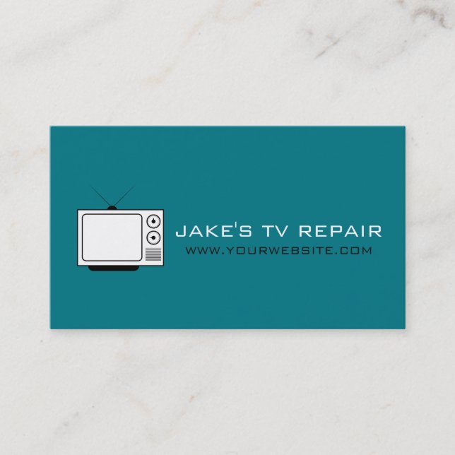 TV Repair Business Card (Front)