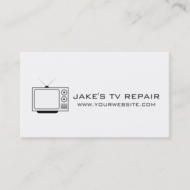 TV Repair Business Card (Front)