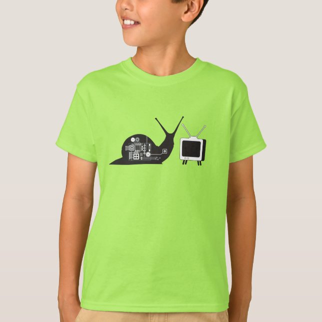 TV Snail Kids Polycotton T Shirt (Front)