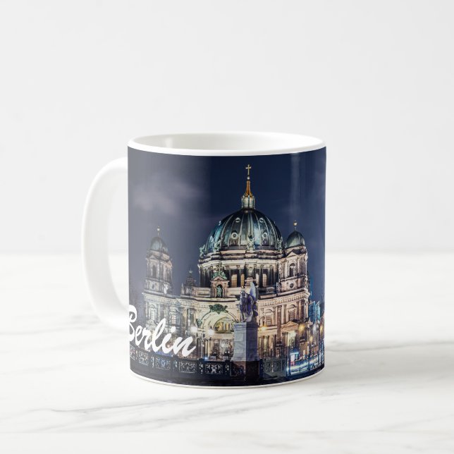 TV tower and Berlin Cathedral in Berlin, Germany Coffee Mug (Front Left)