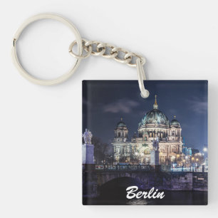 TV tower and Berlin Cathedral in Berlin, Germany Keychain