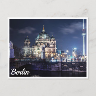 TV tower and Berlin Cathedral in Berlin, Germany Postcard