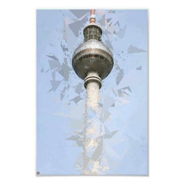 TV Tower Berlin Photo Print (Front)