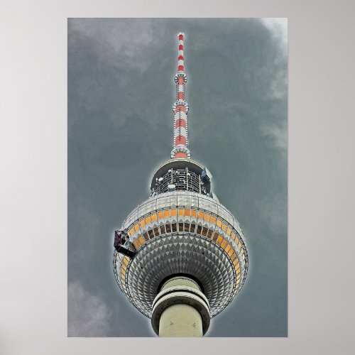 Tv Tower Fernsehturm Berlin tv2 Poster
