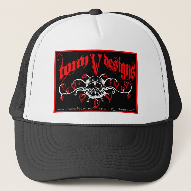 TVD Bordered Logo Trucker Hat (Front)
