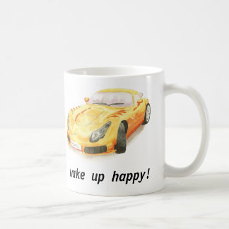 TVR Sagaris classic car mug, "wake up happy" Coffee Mug
