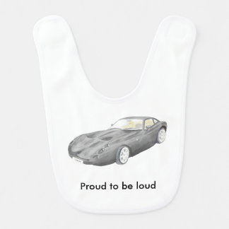 TVR Tuscan baby bib - black