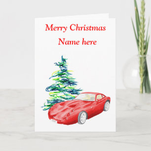 TVR Tuscan Christmas card, customisable Holiday Card