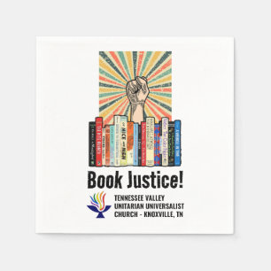 TVUUC - Book Justice! Napkins