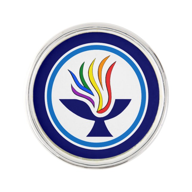 TVUUC Chalice Logo Lapel Pin (Front)