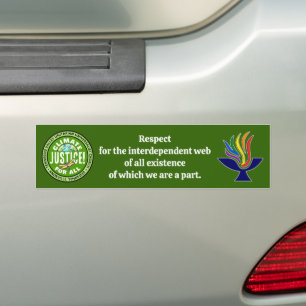 TVUUC Climate Justice! For All Bumper Sticker