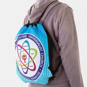 TVUUC Shared Values Atom Drawstring Bag