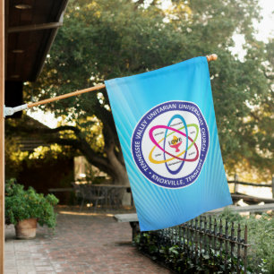 TVUUC UUA Shared Values Atom House Flag