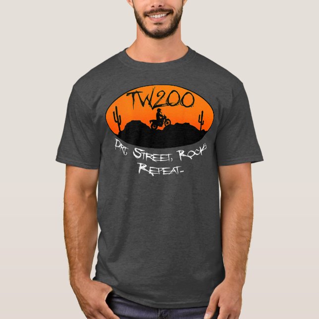 TW200 Trailway Motorcycle Enduro OffRoad T-Shirt (Front)