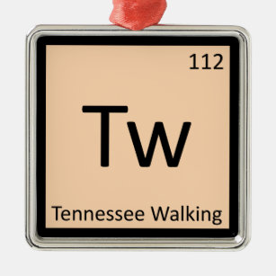 Tw - Tennessee Walking Horse Gaited Chemistry Metal Ornament