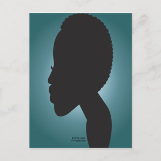 TWA (Teeny Weeny Afro - Teal) Postcard