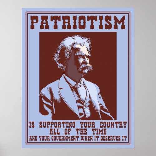Twain _ Patriotism Poster