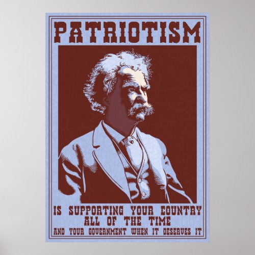 Twain _Patriotism Poster