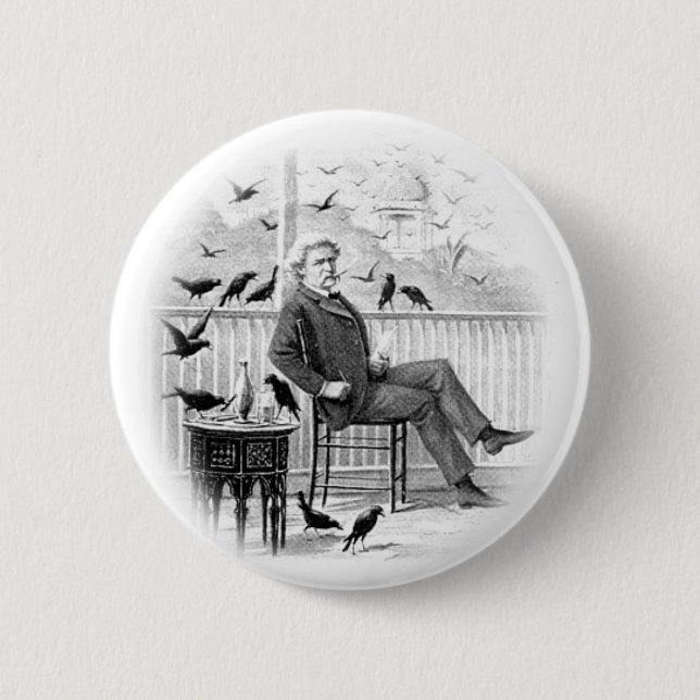Twain Pinback Button (Front)