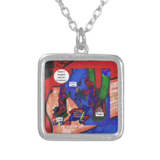 Twangan Shooter Catch Sports League 2 CS Silver Plated Necklace