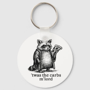 Twas The Carbs Mlord Meme Gift Men Women Kid Funny Keychain