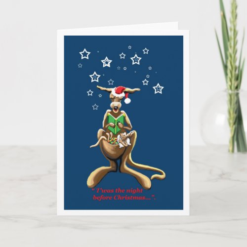 Twas the night before Christmas Australian card