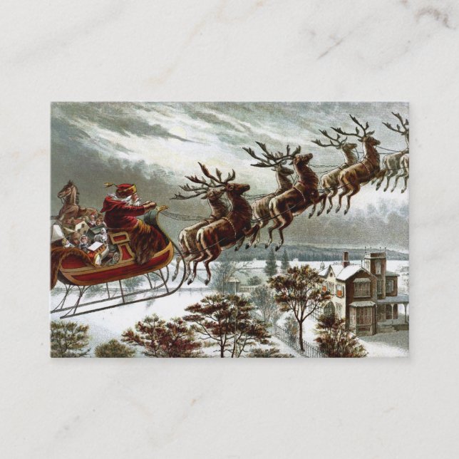 Twas the Night Before Christmas Business Card (Front)