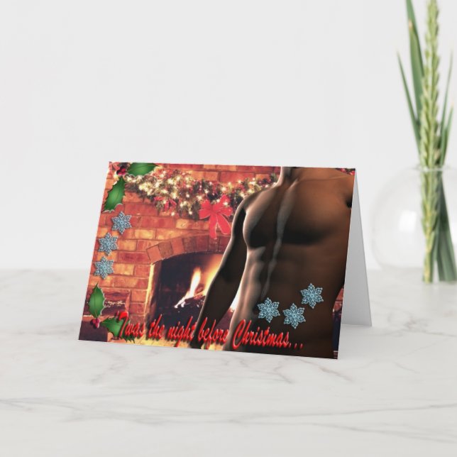 Twas The Night Before Christmas Holiday Card (Front)