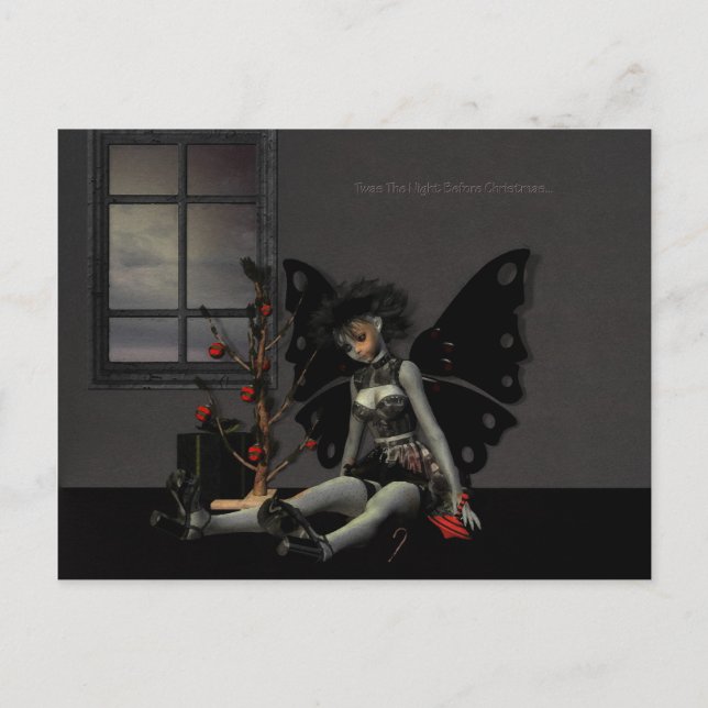 twas the night before christmas holiday postcard (Front)