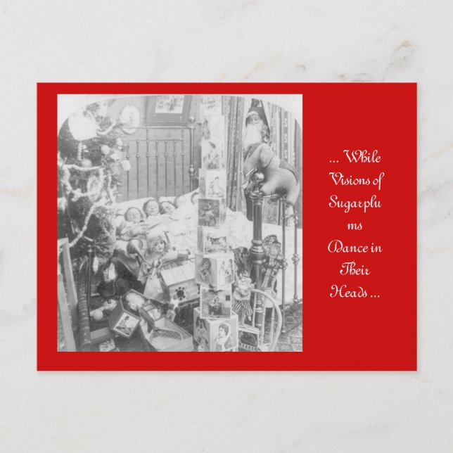 'Twas the Night Before Christmas Holiday Postcard (Front)