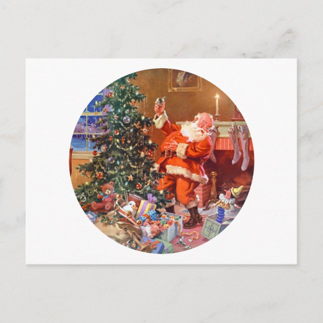 'Twas the Night Before Christmas Holiday Postcard (Front)